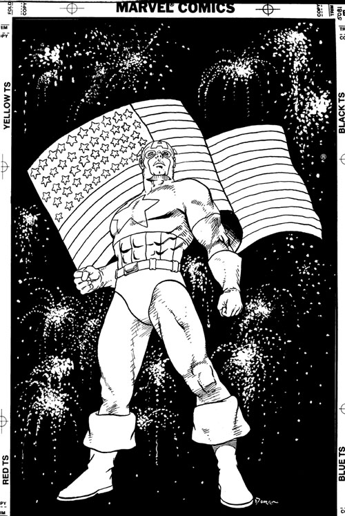 Captain America card cvr