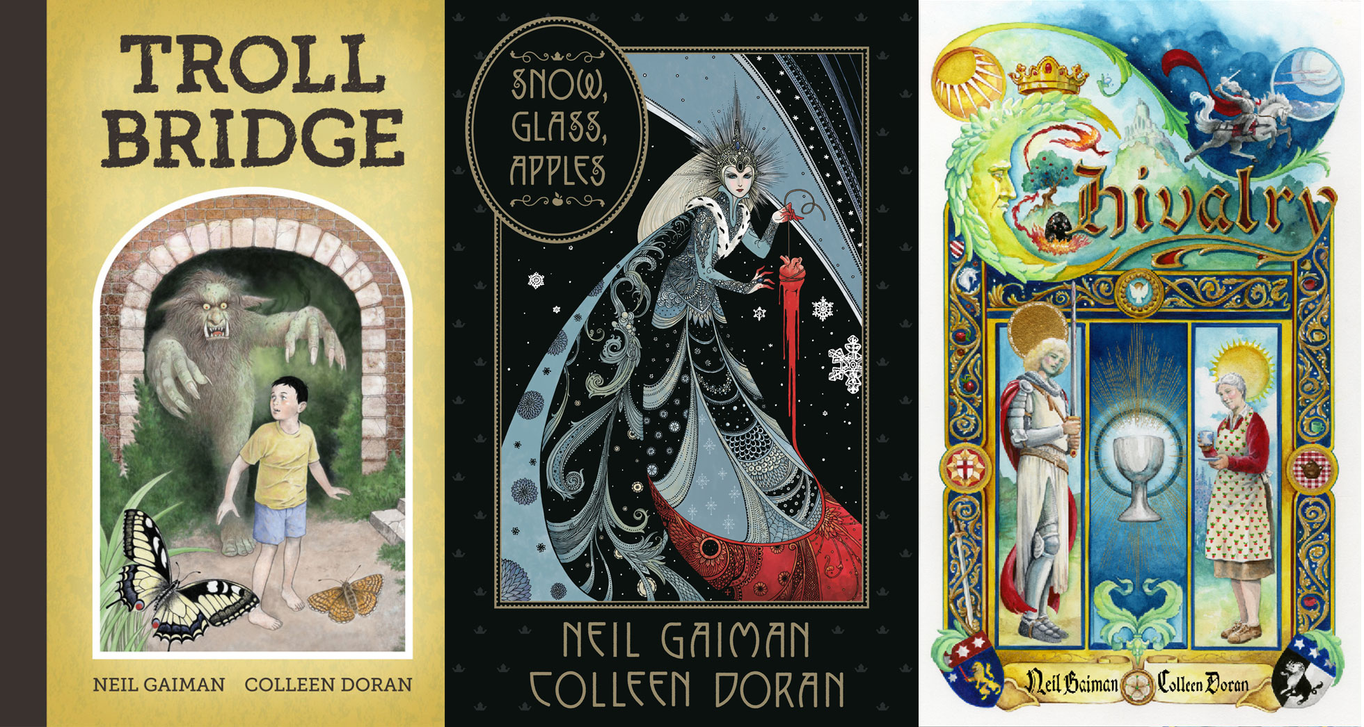 Neil Gaiman's CHIVALRY, SNOW GLASS APPLES and TROLL BRIDGE